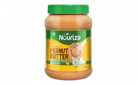 Nouriza Creamy Peanut Butter with Added Vitamins, Minerals & Omega 3, Unsweetened  Jar  1 kilogram